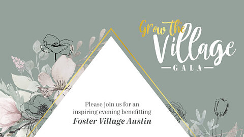 Save the Date! Grow the Village Gala 2020